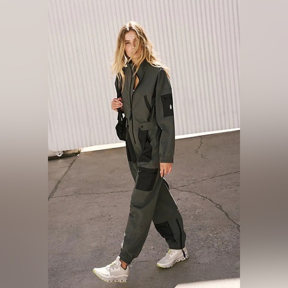free people movement Pants - Free People Movement Mountain Blazing Coveralls New XS gray